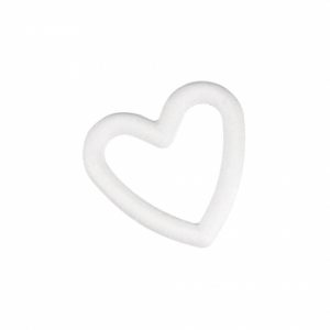 3x Piepschuimen open hart 19 cm