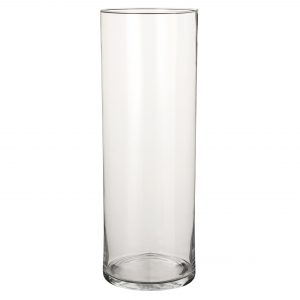 1x Glazen cilinder vaas/vazen 55 cm rond