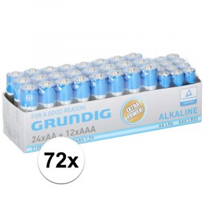 Grundig R06 AA en LR03 AAA batterijen 72 stuks