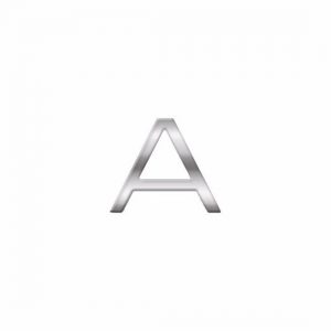 Chrome stickers A voor op de auto