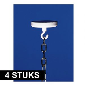 4x Versiering ophangen ophanghaak met magneet