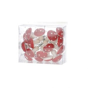 Paddenstoelen rood met wit 4 cm