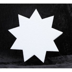 1x Piepschuim vormen 9-punts ster 50 cm hobby/knutselmateriaal