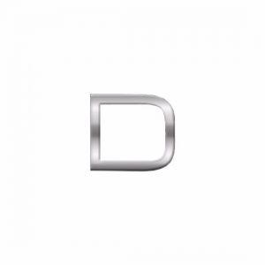 Chrome stickers D voor op de auto