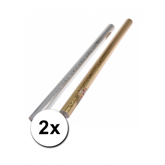 Luxe kadopapier met barok print 2x