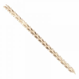 Goud kaars lintje van was 24 x 1,2 cm