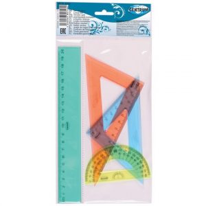 Schoolspullen liniaal set