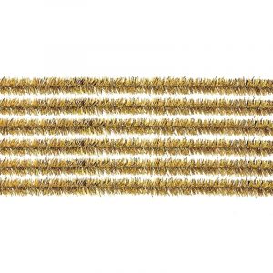 30x chenilledraad goud 50 cm hobby artikelen