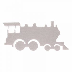 1x Piepschuim vormen trein 20 x 44 cm hobby/knutselmateriaal