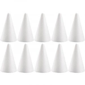 10x Beschilderbare kegels van piepschuim