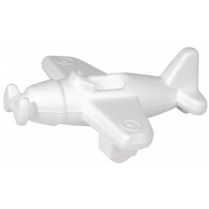 8x stuks Piepschuim vorm vliegtuigen van 16 cm