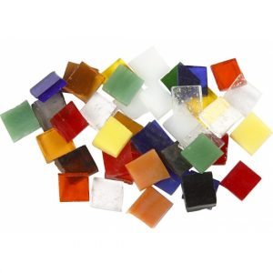 Mozaiek spiegel tegels rondjes 10x10 mm