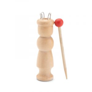 Punnikpopje met 4 haken en punniknaald