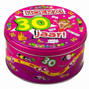 30 jaar snoeptrommel/voorraadtrommel cadeau voor 30e verjaardag vrouw
