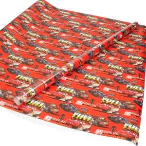 1x Inpakpapier/cadeaupapier Disney Cars 200 x 70 cm