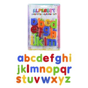 1x set Gekleurde magnetische alfabet speelgoed letters 26 stuks 4 cm