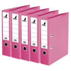 5x Opberg ordners roze A4 75 mm
