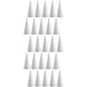 25x Beschilderbare kegels van piepschuim