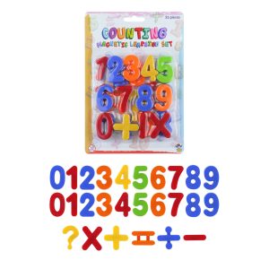 1x set Gekleurde magnetische cijfers 26 stuks 4 cm