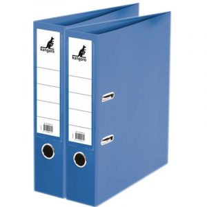 2x Opberg ordners blauw A4 75 mm
