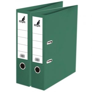 2x Opberg ordners groen A4 75 mm