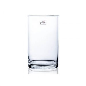 Cilinder bloemen vaas helder glas 19 x 30 cm