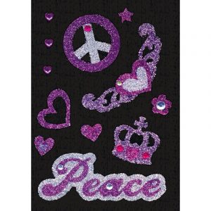 Versier stickers peace strass