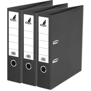 3x Opberg ordners zwart A4 75 mm