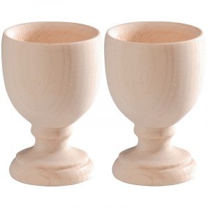 2x Eierdopje schilderen/versieren 7 cm paasdecoratie