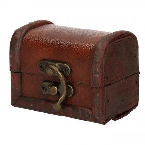 Houten opbergkistje bruin 8 cm
