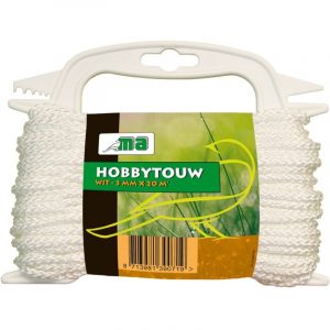 Wit touw voor buiten gebruik 20 meter
