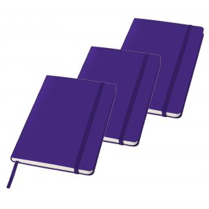 8x stuks paarse luxe schriften A5 formaat