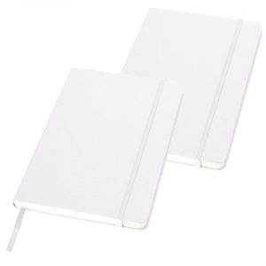 2x stuks witte luxe schriften A5 formaat