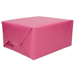 2x stuks rollen Kraft cadeaupapier roze 70 x 200 cm