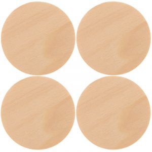 12x Houten schijven om te schilderen 9 cm