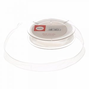 1x Hobby/decoratie wit organza sierlint 1,5 cm/15 mm x 10 meter