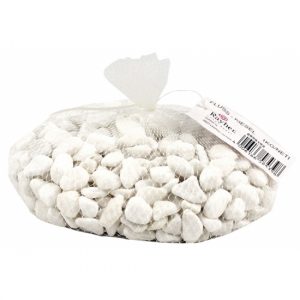 Netje kiezelsteentjes wit 1x kilo