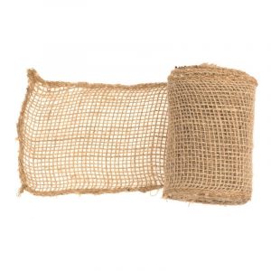 Jute decoratieband op rol 10 x 900 cm