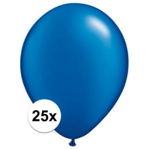 Qualatex Sapphire blauwe ballonnen 25 stuks