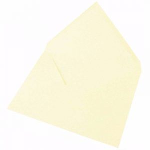 10x ivoor kleur enveloppen voor A6 kaarten