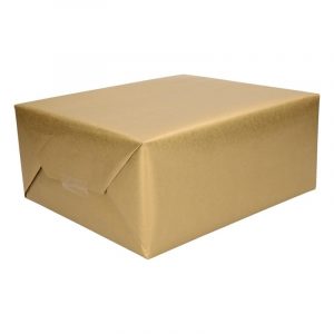2x Goud cadeaupapier 5 meter
