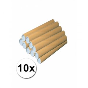 Hobbymateriaal 10 kartonnen kokers 50x5 cm