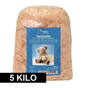 Naturel houtwol 5 kilo vulmateriaal