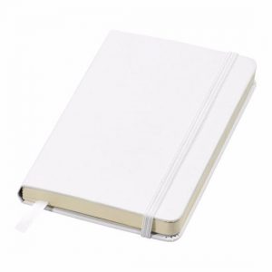 Set van 3x stuks witte luxe schriften A6 formaat