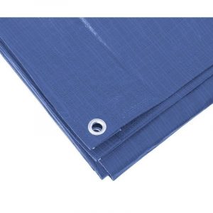 Blauw afdekzeil / dekzeil 6 x 8 meter