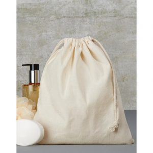 15 x Voordelige beige katoenen cadeautasjes 25 x 30 cm