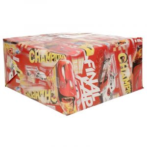 3x Inpakpapier/cadeaupapier Disney rood Cars champions 200 x 70 cm rollen