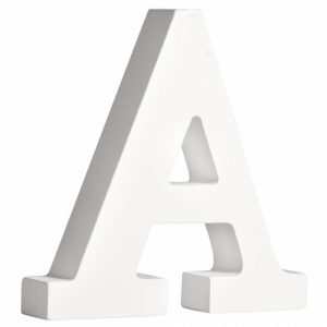 Houten decoratie letter A 11 cm