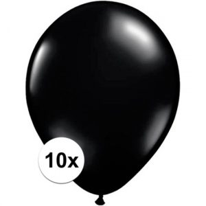 Qualatex zwarte ballonnen 10 stuks