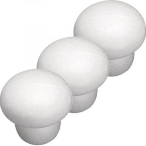 3x Decoratie paddenstoel piepschuim